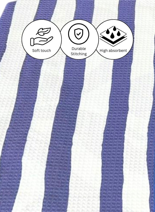 بيرل كوست انترناشيونال Beach Towels & Beach Bag Combo, Pack of 2 | 80% Polyester and 20% Polyaamide Towels | Quick Dry, Super Absorbent (Blue) - Image 5