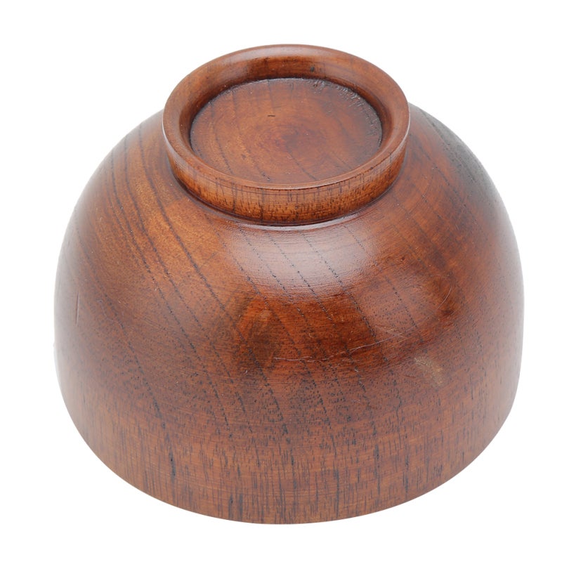 Wooden Bowl: Trumpet Size - Lightweight Heat-resistant Fruit Bowl for Home Kitchen Hotel Restaurant Dining - Image 2