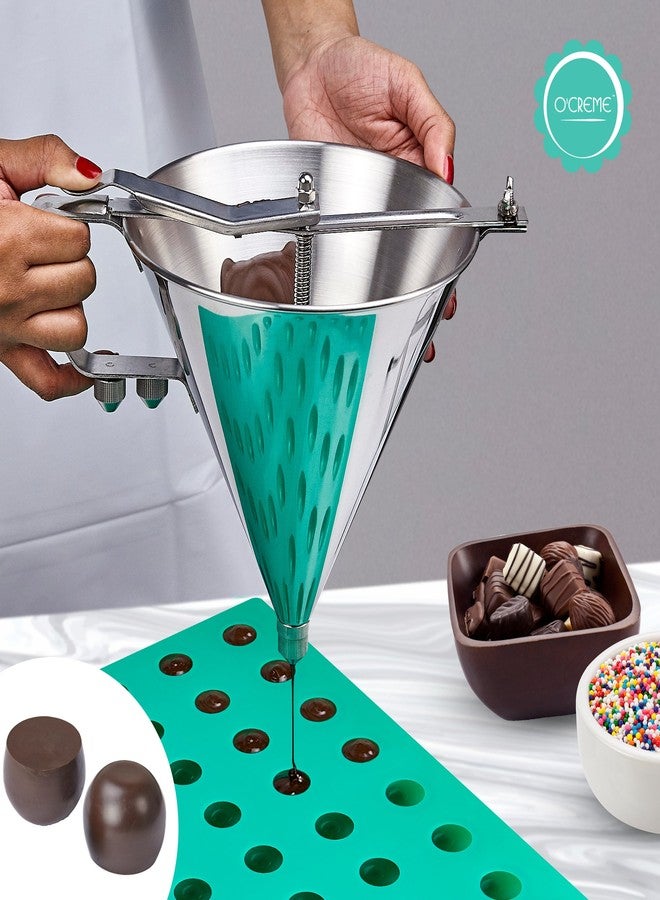 أوكريم قالب سيليكون دائري من O'Creme لصنع كرات الشوكولاتة، والغاناش، والجيلي، والبرالين، والكراميل (قطر 25 مم × ارتفاع 25 مم) - Image 2