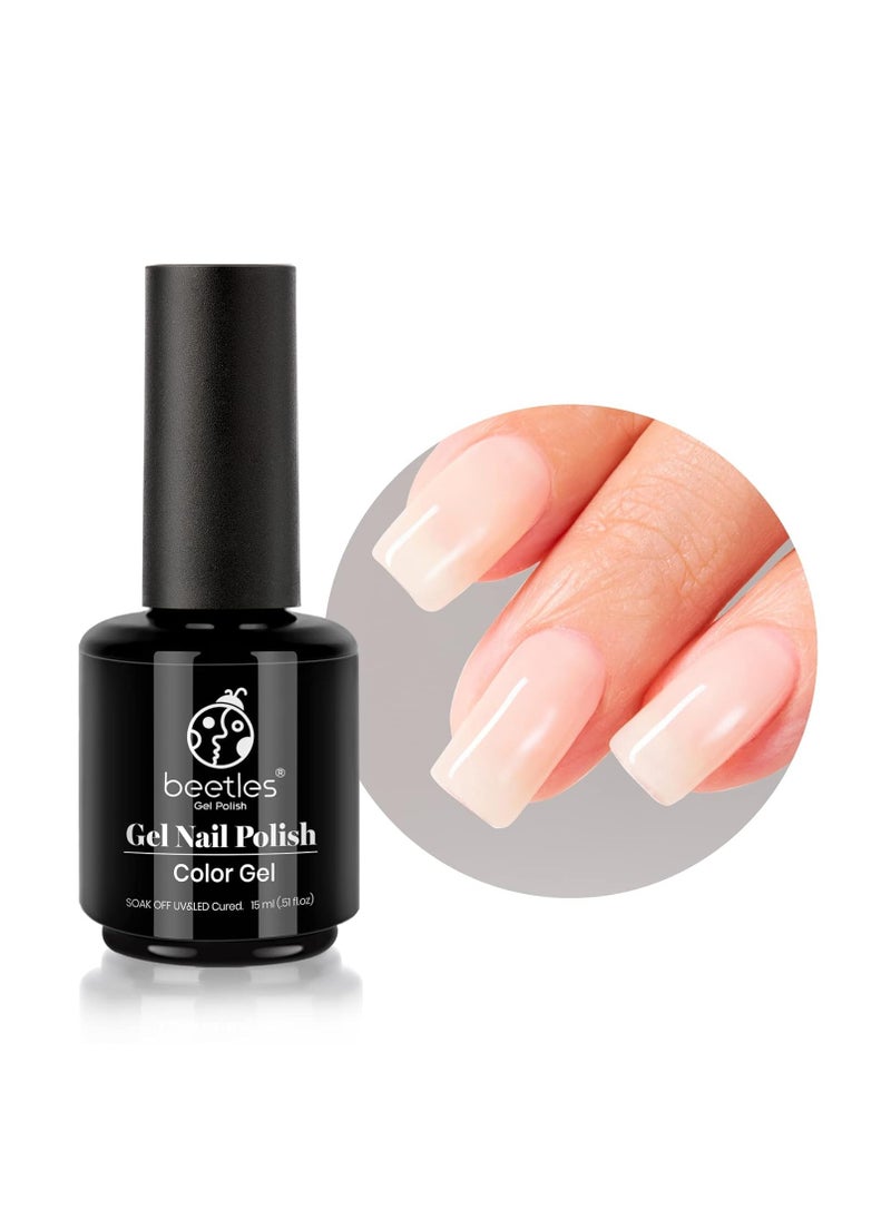 beetles Gel Polish Beetles Jelly Gel Nail Polish 15ml Neutral Nude Set Sheer Nude Soak Off Translucent UV LED Nail Lamp Nail Art Gel  - Image 1