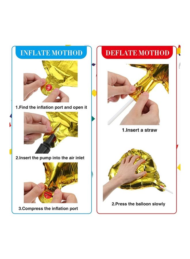 نيبمينينت 60-Piece Colorful Heart Shaped Balloons - Image 3