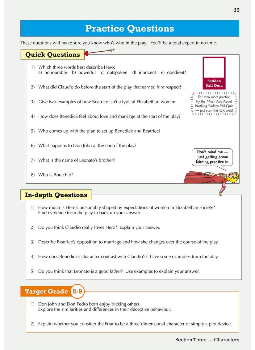 null - GCSE English Shakespeare Text Guide - Much Ado About Nothing includes Online Edition & Quizzes - Image 1