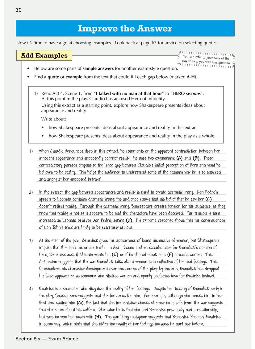 null - GCSE English Shakespeare Text Guide - Much Ado About Nothing includes Online Edition & Quizzes - Image 1