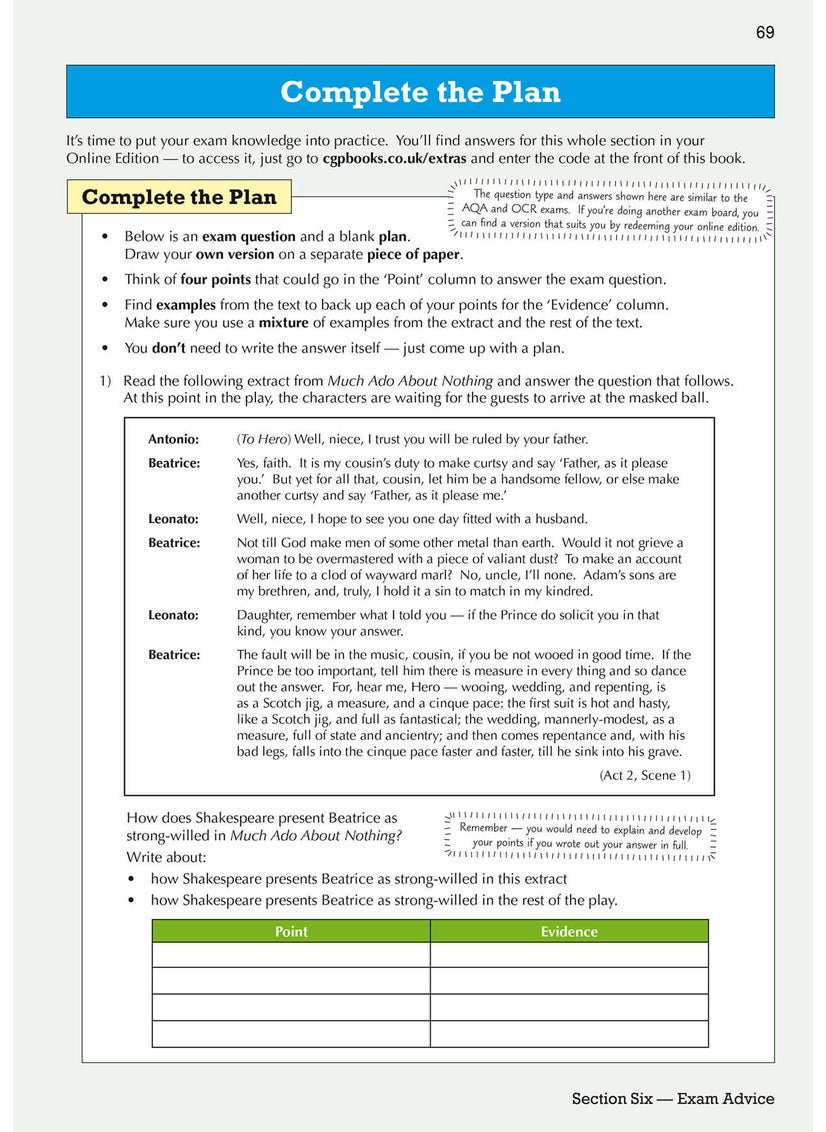 null - GCSE English Shakespeare Text Guide - Much Ado About Nothing includes Online Edition & Quizzes - Image 1