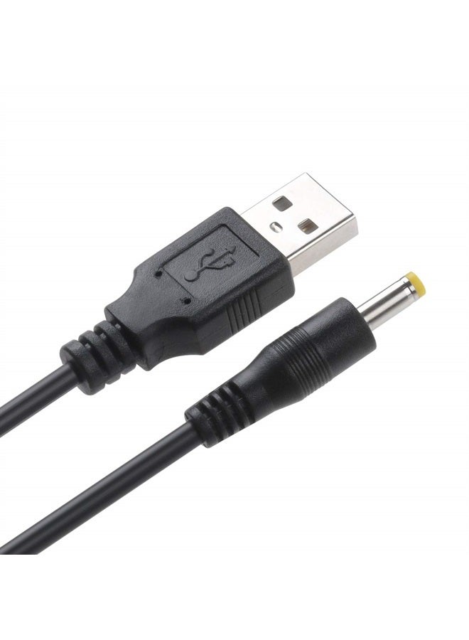 TENINYU كابل طاقة USB 2.0 A ذكر إلى DC 4.0x1.7 مم 5 فولت 24AWG DC Barrel Jack بطول 3 أقدام (كابل طاقة بحد أقصى 2.5 أمبير، دبوس مركزي موجب)، عبوة من قطعتين - Image 3