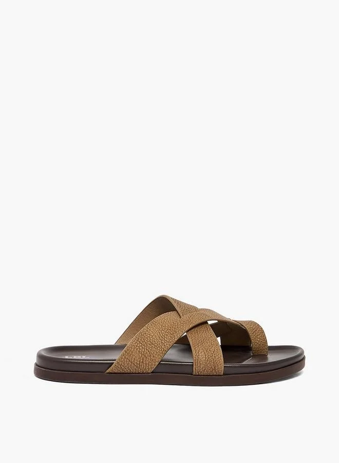 LBL By Shoexpress Men Textured Crisscross Sandals