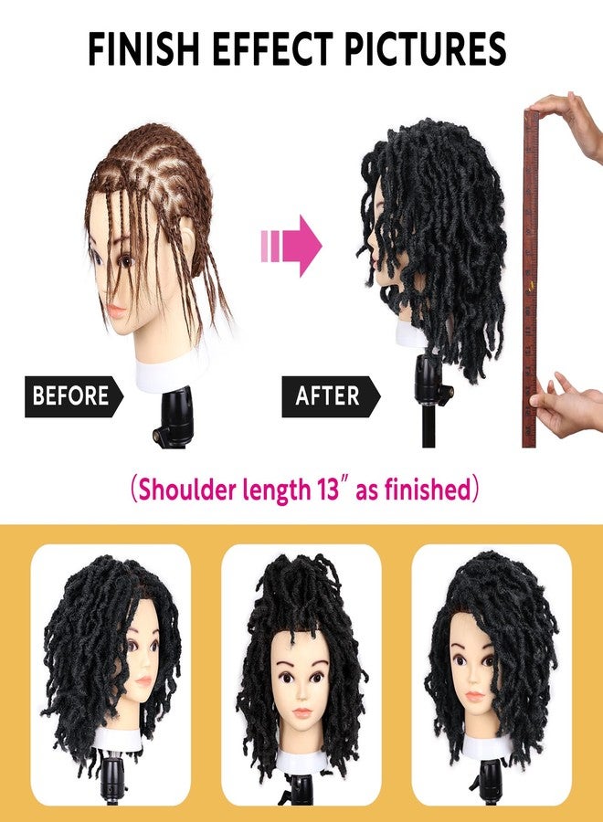 ويجني WIGNEE Faux Locs Crochet Hair Locs 6 Packs Crochet Dreadlocks for Black Women (8 بوصات 1B/27) - Image 4