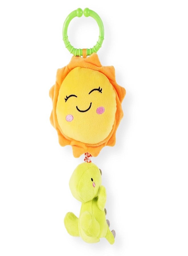 Nuluv Dino Musical Soft Toy for Babies, Plush Dinosaur with Soothing Melodies, Sensory Development, Fine Motor Skills and Hand-Eye Coordination, Safe and Cuddly Infant Toy for 3+ Months - Image 1
