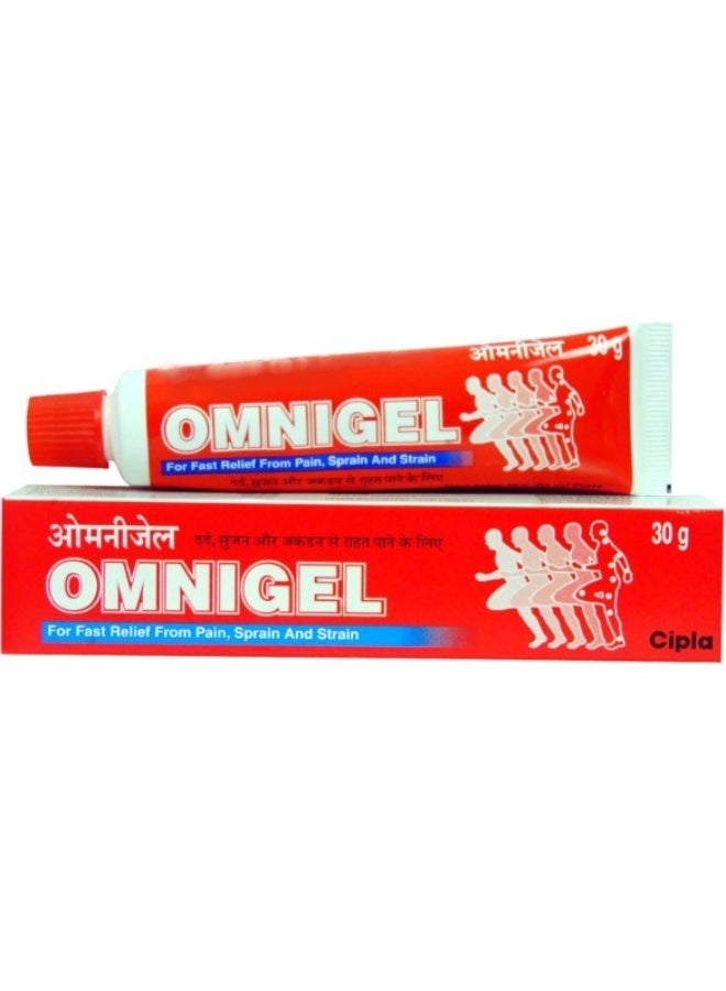Cipla Omnigel 30g Rapid Relief Gel for Muscle & Joint Pain - Image 1