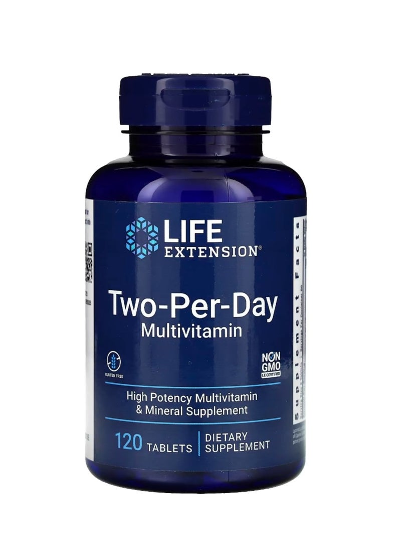Life Extension Two-Per-Day Multivitamin 120 Tablets - Image 1