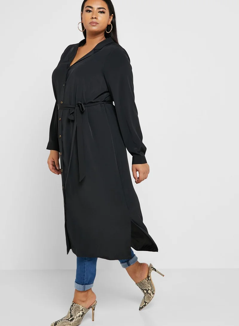EVANS Revere Collar Shirt Tunic