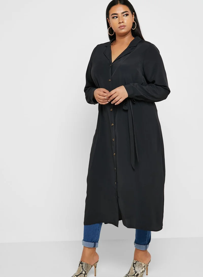 EVANS Revere Collar Shirt Tunic