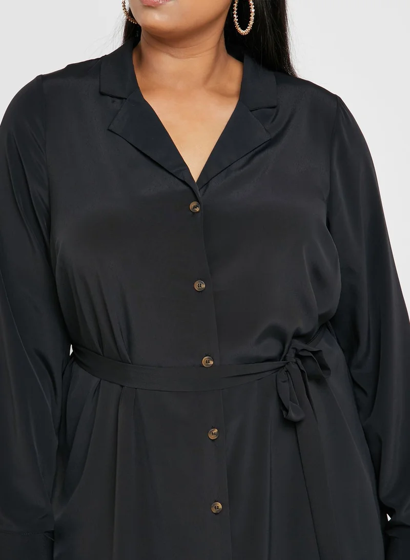 EVANS Revere Collar Shirt Tunic