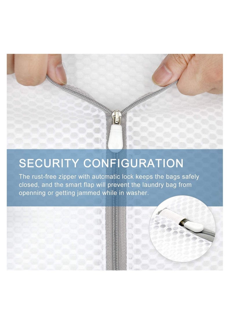 SYOSI 3pcs Durable Honeycomb Mesh Laundry Bags for Delicates (1Large 20x24“, 1Medium 16x20”, 1Small12x16“) - Image 3