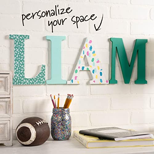 Plaid Wood Unfinished Letter, 8" Wooden Surface Perfect for DIY Arts and Crafts Projects, 63580, 8 inch - Image 3