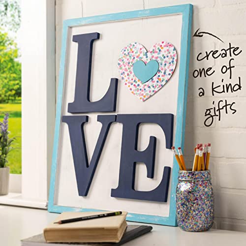 Plaid Wood Unfinished Letter, 8" Wooden Surface Perfect for DIY Arts and Crafts Projects, 63580, 8 inch - Image 5