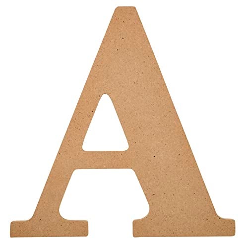 Plaid Wood Unfinished Letter, 8" Wooden Surface Perfect for DIY Arts and Crafts Projects, 63580, 8 inch - Image 1