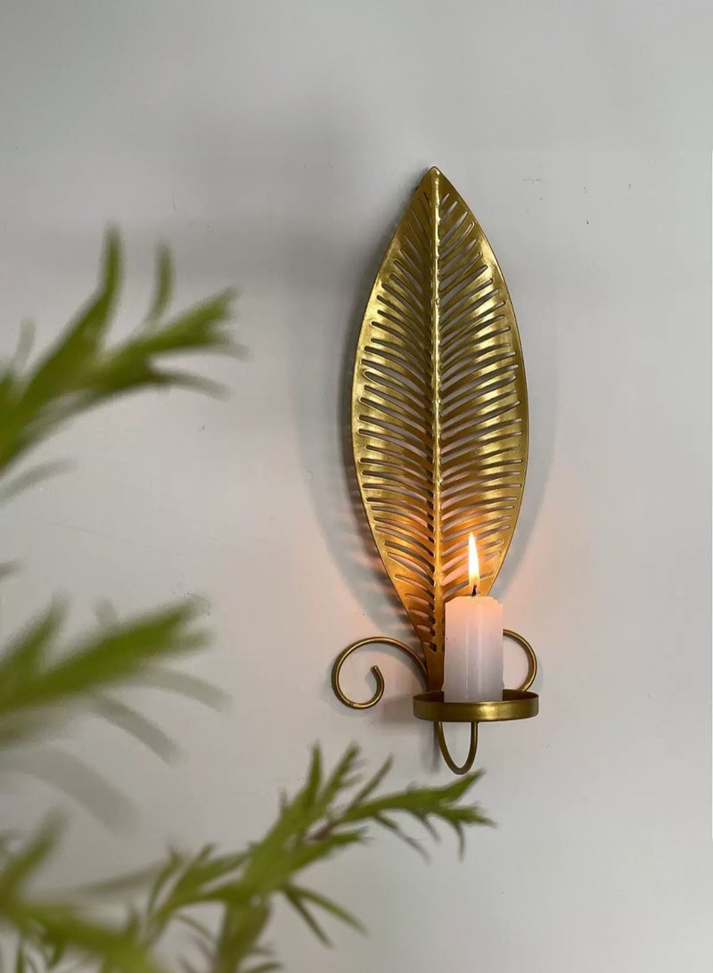 2-piece living room wall decoration aromatherapy candle holder,vintage wrought iron candle holder wall mounted  - Image 2