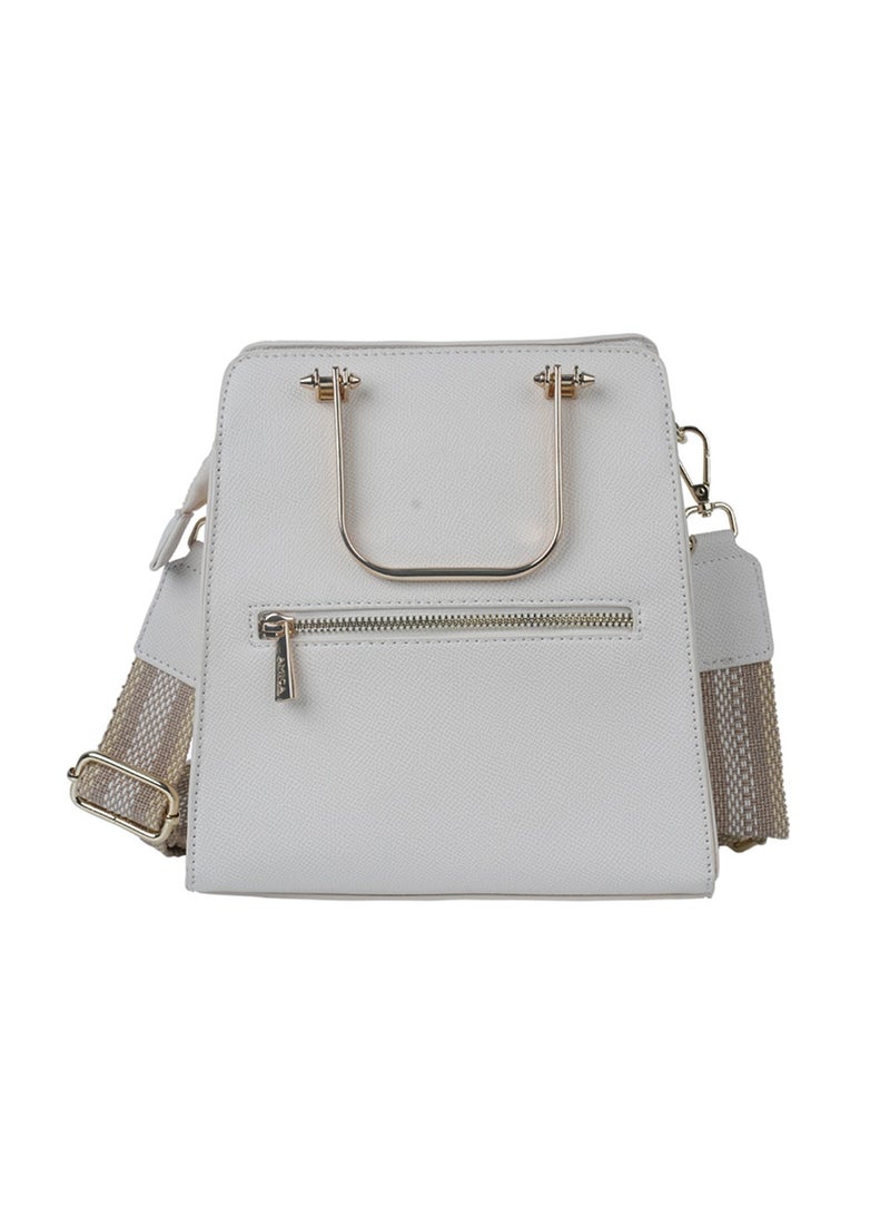 AMICA Aurelia Women's Shoulder Crossbody Handbag with Embellished Handles - Image 2