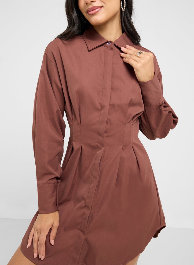 Ginger A-Line Shirt Dress  - Image 3