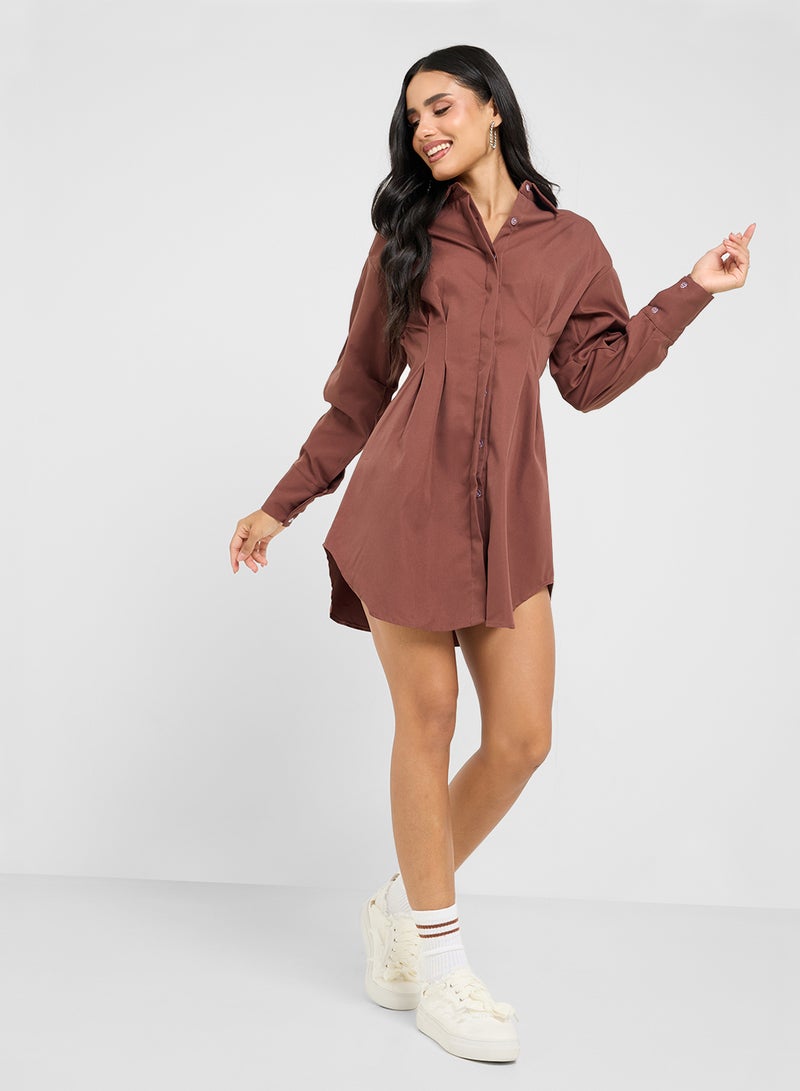 Ginger A-Line Shirt Dress  - Image 4