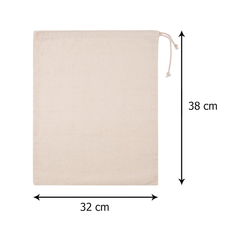 Dcluttr Shoe Bag for Travel - Cotton Shoe Cover for Storage. Odour Resistant Shoe Bags for Storage at Home. Washable and resuable Shoe Cover for Travelling. Pack of 6 Shoe Storage Bags - Image 2