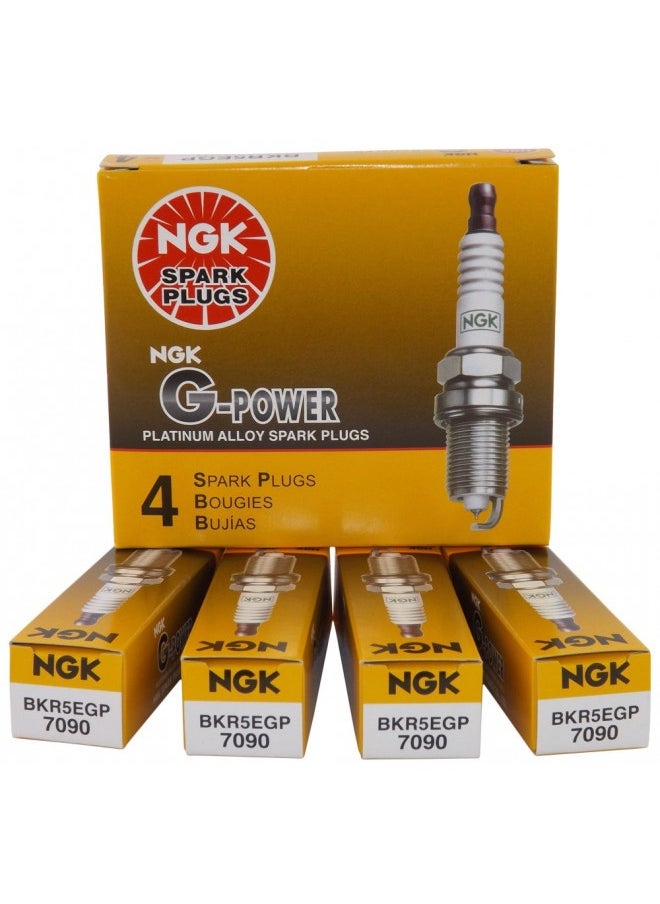 NGK Ngk 7090 Bkr5Egp G-Power Spark Plug, Pack Of 4  - Image 2