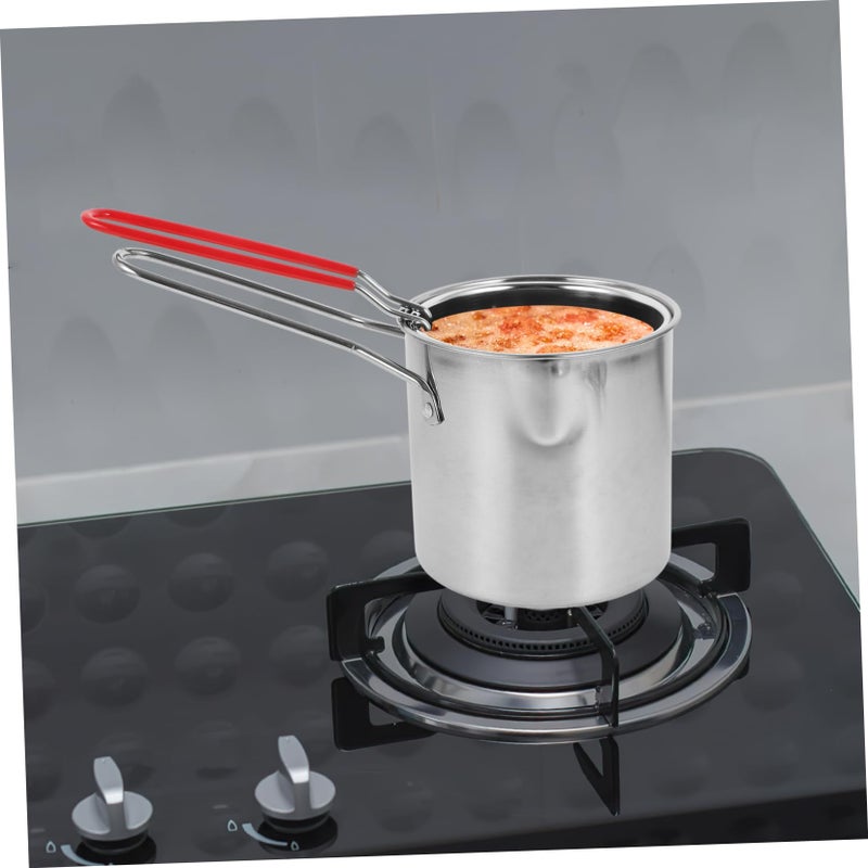 Stainless Steel Deep Fryer Pot with Tong for Chips Fries Easy Clean Lightweight Home Restaurant - Image 5