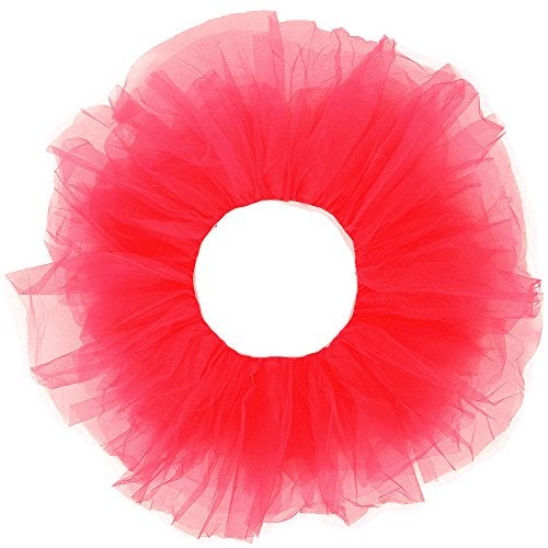 Simplicity Women's Hot Pink 5 Layered Tulle Tutu Skirt for Classic 5K, 10K Runs - Image 4