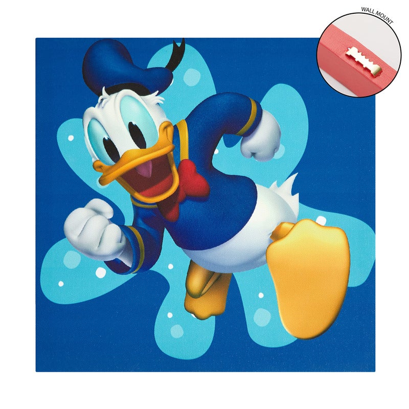 Idea Nuova Disney Mickey Mouse 4 Pack Canvas LED Wall Art Set,Childrens Wall Hanging DÃ©cor,Each Piece 11"x11" - Image 5