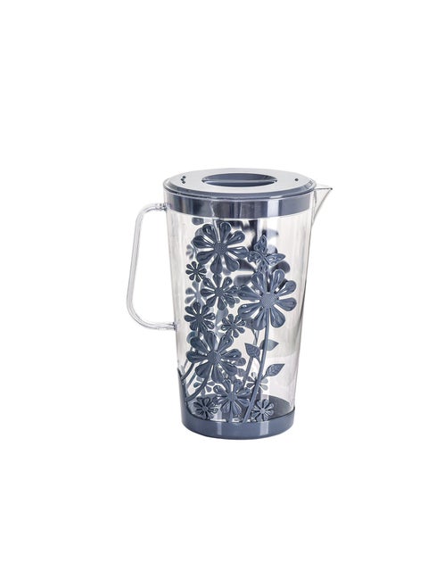 2.5L Multi Color Water Pitcher Plastic Pitcher with Lid Set of 2