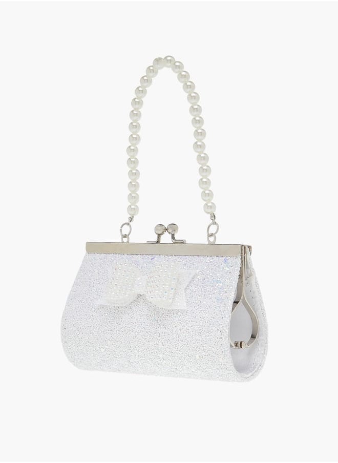 Flora Bella By Shoexpress Girls 3-Piece Bow Embellished Handbag And Hairclip Set  - Image 2