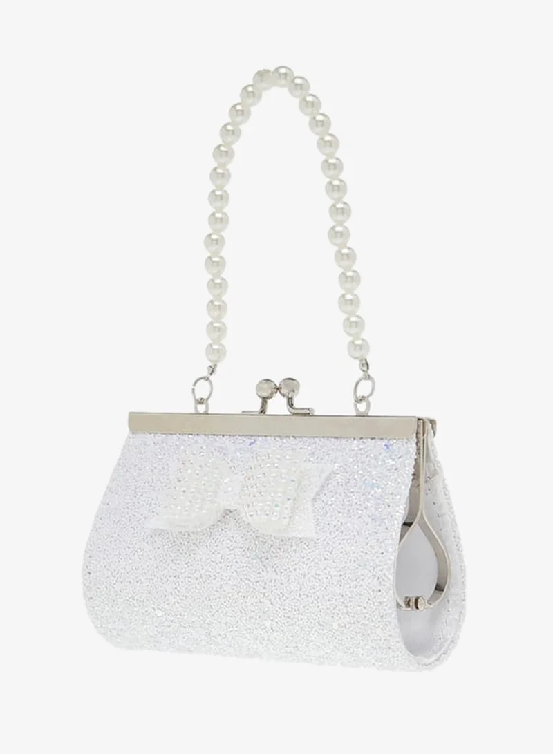 Flora Bella By Shoexpress Girls 3-Piece Bow Embellished Handbag And Hairclip Set Ramadan Collection