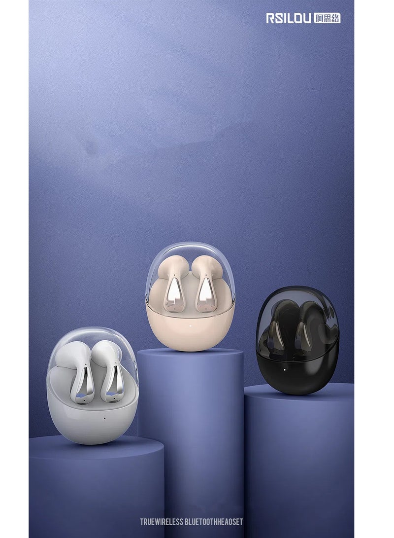 ارسيلو سماعات أذن R3007-001 TYPE-C TWS ستيريو لاسلكية تعمل بتقنية البلوتوث، زر فولاذي، شحن سريع، مكبر صوت أصلي عالي الدقة، مضبوط خصيصًا لتأثيرات صوتية ثلاثية الأبعاد غامرة، عناصر تحكم تعمل باللمس للمساعدة الصوتية في الاستيقاظ، والرد على المكالمات والتحكم في الموسيقى - Image 5