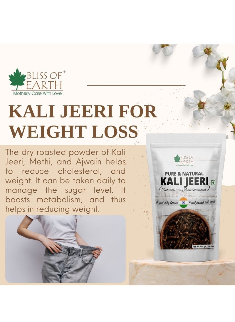 BLISS OF EARTH 900gm Kali Jeeri Bitter Cumin Kadwa Jeera Black Cumin Fresh & Organic Good for Health  - Image 3