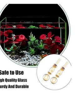 Generic 2Pcs Glass Mini inflow Pipe,Inflow Pipe Water Pump Aquarium FilterTubing  - Image 2