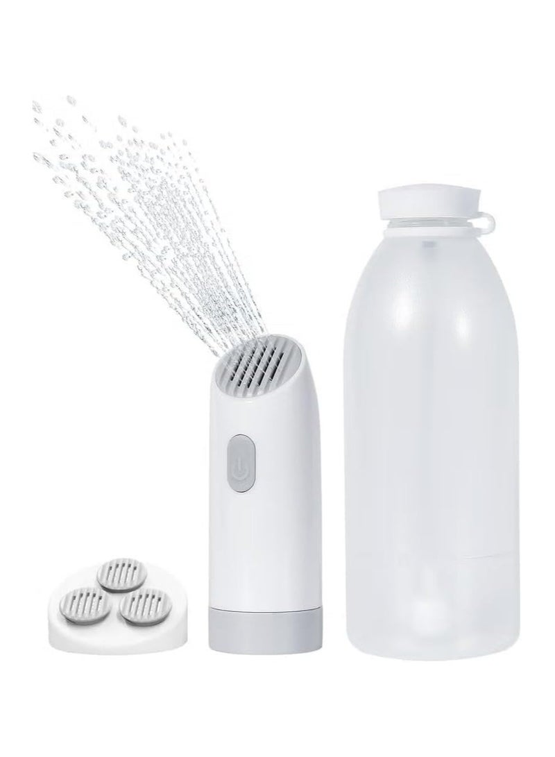 Premium Portable Bidet (Shattaf), Electric Rechargeable Travel Shattaf for Personal Hygiene Cleaning in Public or in Travel, with 400ml Bottle, Travel Essentials  - Image 1