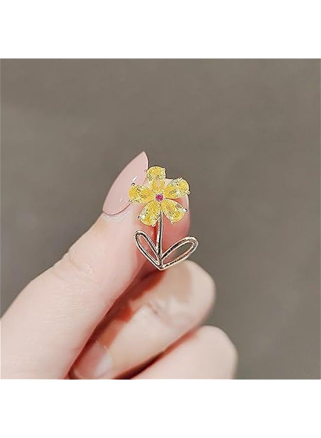Small Brooch Bow Anti-Walking Brooch high-Grade Chest no-sew Shirt Anti-Walking Buckle Hundred Match pins for Backpacks Bags Jackets Hoodies Hats-70# - Image 2