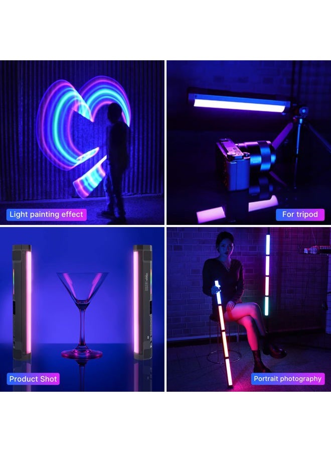 PICTRON ULANZI VL110 RGB Light Wand, Handheld Light Stick Camera LED Video Tube Light Bar, 2500-9000K Dimmable, 2600mAh Battry CRI 95+ with Magnetic Attraction for Photography Vlog TIK Tok - Image 3