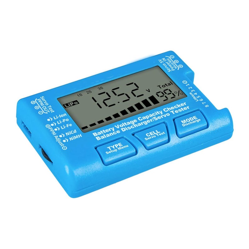 Battery Capacity Tester LCD Backlight Voltage Checker For Li Ion Li Po Nimh Blue - Image 2