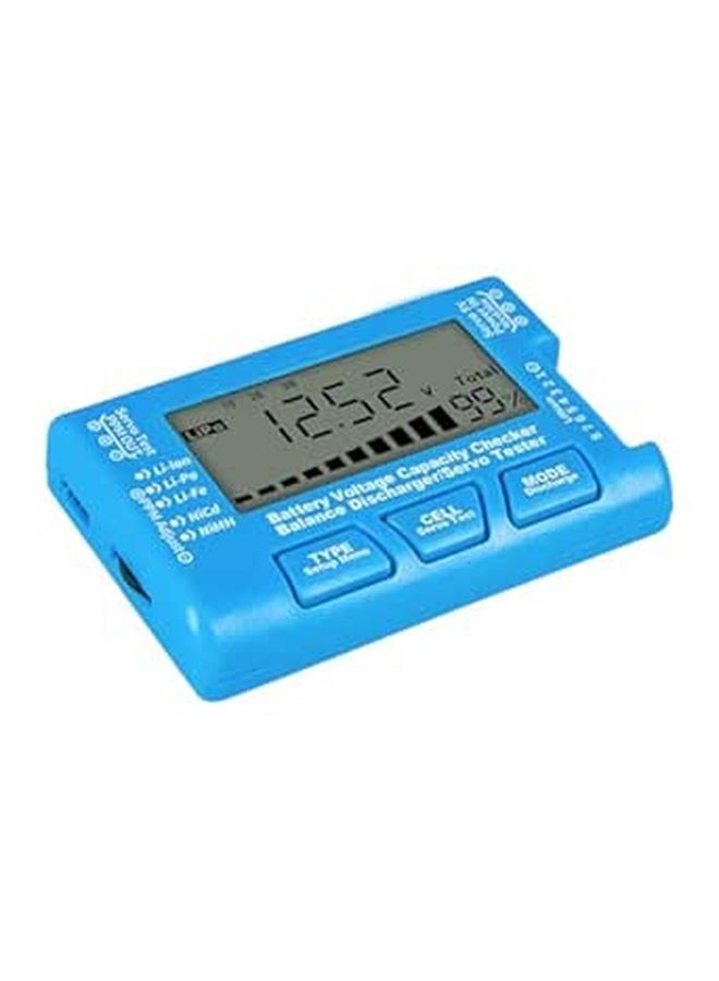 Battery Capacity Tester LCD Backlight Voltage Checker For Li Ion Li Po Nimh Blue - Image 1