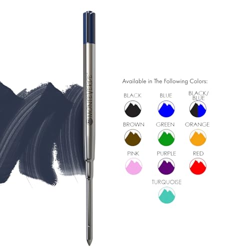 Monteverde Soft Ballpoint Pen Refills to Fit ParkerStyle Pens Extra Fine Point BlueBlack 6Pack Smooth Writing Technology for Parker Conklin Schmidt and More - Image 3