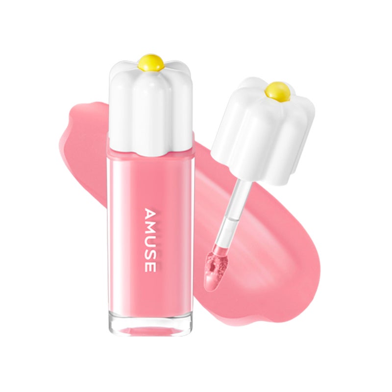 Amuse SEOUL Daisy Flower Dew Tint 04 POMELO NUDE | 35% High-moisture Water Tint, Long-lasting, Vitamin E Acetate, Moisturizing, No Peel Off, Lip Treatment, Non Sticky, Korean Lip Tint for Dry Lips - Image 1