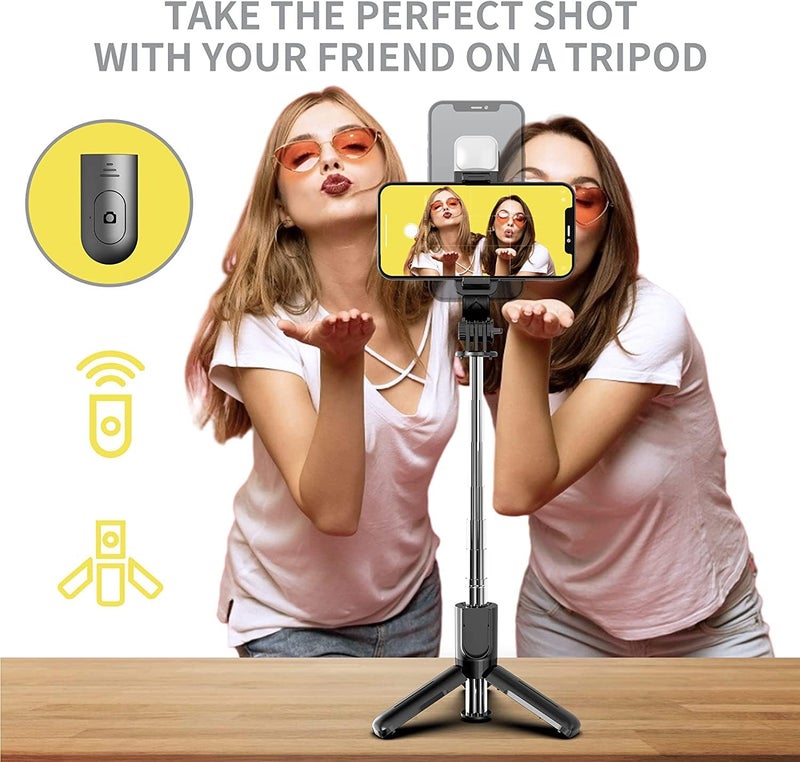 CELLMASTER Selfie Stick for Mobile Phone with Light, Tripod Stand and Bluetooth Remote - Image 5