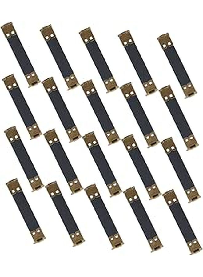 20 Pcs Metal Internal Flex Frame Bag Spring Clips for DIY Coin Purse Handbag Making Silver - Image 1