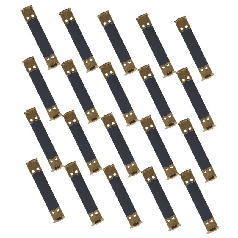 20 Pcs Metal Internal Flex Frame Bag Spring Clips for DIY Coin Purse Handbag Making Silver - Image 2