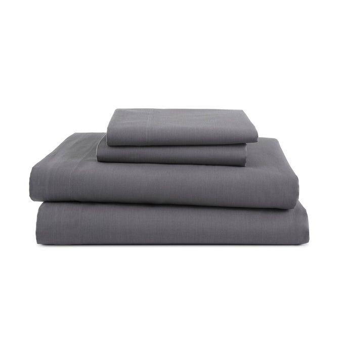 3 PIECE TWIN SHEETS SET TWIN BED SHEETS SET LIGHT WEIGHT SOFT BREATHABLE SHEETS BRUSHED COTTON RICH BLEND SECUREFIT WRINKLE RESISTANT DURABLE EASY CARE BED SHEETS COMFY SHEETS GRAY