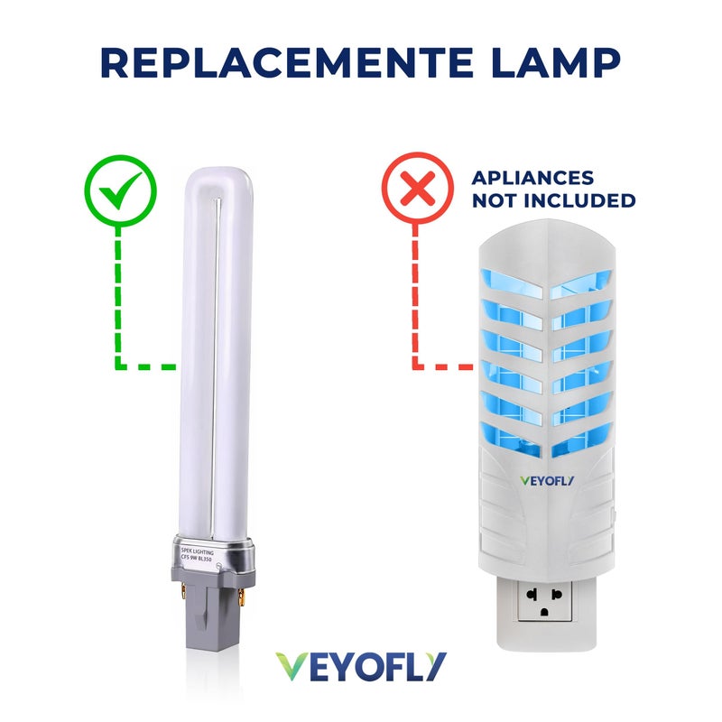 VEYOFLY 1 Replacement Bulb Fly Trap Indoor Compatible with Model VF02. (Device not Included) - Image 3