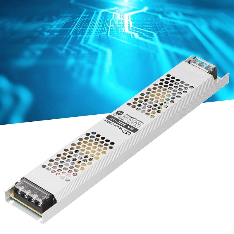 محول إضاءة سائق LED بقوة 300 واط من CTN - مزود طاقة من AC 190-240V إلى DC 12V - تصنيف IP68 للاستخدام الخارجي - هيكل معالج بالتأكسد لمقاومة التآكل (12V) - Image 4