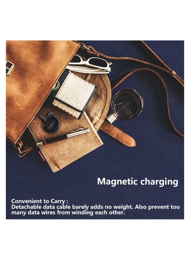 ELTRAZONE Charger for Samsung Galaxy Watch 42mm 46mm, Wireless Fast Charger Dock for Samsung Galaxy Smart Watch gear S3 Portable Charging Cradle Dock Charger stand with USB Cable(Black)  - Image 3